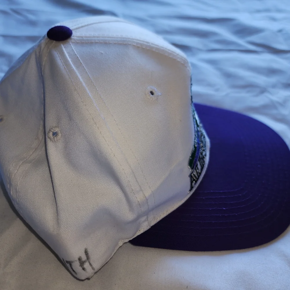 Vtg Colorado Rockies All-Star Game White and Purple Cap One Size Fits All Used